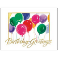 Colorful Balloons Happy Birthday Card